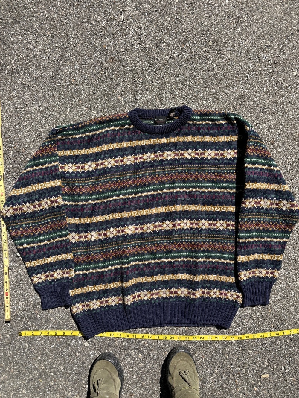 Structure knit sweater